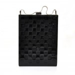 Louis Vuitton Ange Noir GM Black Damier Vernis Leather Evening Hand Bag