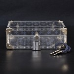 Louis Vuitton Clear Mini Trunk Case Love Message Limited 2000 + Padlock and Keys