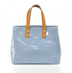 Louis Vuitton Reade PM Blue Vernis Leather Hand Bag