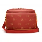 Louis Vuitton LV Cup 1995 Red Canvas Shoulder Messenger Bag Limited