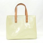 Louis Vuitton Reade PM White Vernis Leather Hand Bag