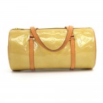 Louis Vuitton Bedford Beige Vernis Leather Hand Bag