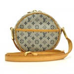 Louis Vuitton Jeanne PM Blue Mini Monogram Canvas Shoulder Bag
