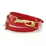 Louis Vuitton Red Leather Shoulder Strap for Epi Leather Bags