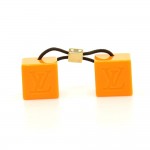 Louis Vuitton Orange Crystal Cube Hair Tie Bobbles