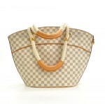 Louis Vuitton Limited Pampelonne GM Cruise White Damier Azur Canvas Beach Tote Bag