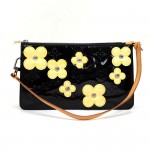 Louis Vuitton Lexington 2001 Limited Flower Black Vernis Leather Handbag