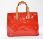 Louis Vuitton Red Vernis Leather Reade PM Bag V634