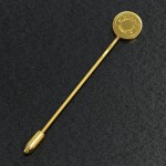 Hermes Gold Tone Pin  Brooch