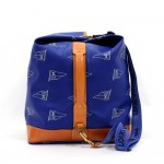 Vintage Louis Vuitton Sac Marine Blue Canvas 1995 America LV Cup Duffle Travel Bag