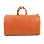 Vintage Louis Vuitton Keepall 45 Cipango Gold Epi Leather Duffle Travel Bag