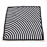 Louis Vuitton Black x White Silk Scarf