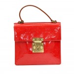 Louis Vuitton Spring Street Red Vernis Leather Hand Bag