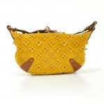 Louis Vuitton Onatah PM Yellow Fleurs Suede Leather Hand Bag - Limited Edition