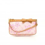 Louis Vuitton Cherry Blossom Pink Monogram Canvas Pochette Accessorie Bag - Limited Edition