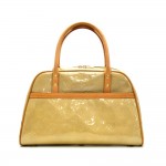 Louis Vuitton Tompkins Square Beige Vernis Leather Hand Bag