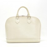 Louis Vuitton Alma White Epi Leather Hand Bag