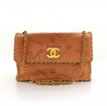 Chanel 13" Jumbo Brown Cowhide Leather Large Shoulder Flap Bag - Limited Edition
