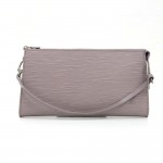 Louis Vuitton Pochette Accessories Lilac Epi Leather Hand Bag