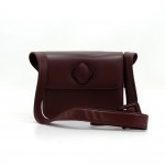 Cartier Must Line Burgundy Leather Shoulder Pochette Bag