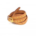 Louis Vuitton Cowhide Leather Studs Belt Size 90