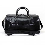 Gucci Black Patent Leather Travel Boston Bag + Strap