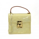 Louis Vuitton Spring Street Bronze Vernis Leather Hand Bag