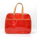Louis Vuitton Sutton Red Vernis Leather Boston Bag