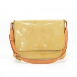 Louis Vuitton Thompson Street Beige Vernis Leather Shoulder Bag