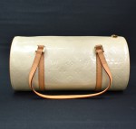 Louis Vuitton White Vernis Leather Bedford Handbag LA061