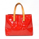 Louis Vuitton Reade PM Red Vernis Leather Hand Bag