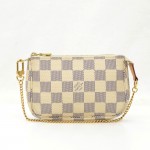 Louis Vuitton Mini Pochette Accessoires Azur Damier Canvas Pouch Bag