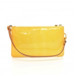 Louis Vuitton Lexington Yellow Vernis Leather Hand Bag