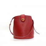 Louis Vuitton Cluny Red Epi Leather Shoulder Bag