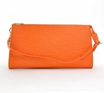 Louis Vuitton Orange Epi Leather Pochette Accessories Bag F392