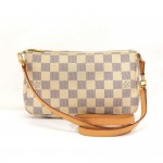 Louis Vuitton Pochette Accessoires White Damier Azur Canvas Shoulder Bag
