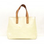 Louis Vuitton Reade PM White Vernis Leather Hand Bag