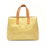Louis Vuitton Reade PM Beige Vernis Leather Hand Bag