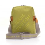 Louis Vuitton Weathery LV Cup 2003 Lime Green Damier Geant Messenger Bag  - Limited