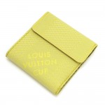 Louis Vuitton LV Cup 2003 Lime Green Damier Geant Bifold Wallet  - Limited