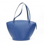 Write Off Louis Vuitton Saint Jacques GM Blue Epi Leather Shoulder Bag