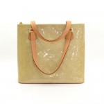 Louis Vuitton Houston Beige Vernis Leather Hand Bag