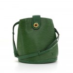Louis Vuitton Cluny Green Epi Leather Shoulder Bag