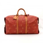 Louis Vuitton LV Cup 1995 Limited Red Canvas Boston Travel Bag