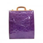 Louis Vuitton Stanton Purple Vernis Leather Tote Hand Bag