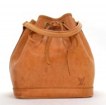 LOUIS VUITTON Brown Nomade Leather Petit NOE Hand Bag Limited Japan V686
