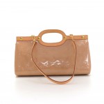 Louis Vuitton Roxbury Drive Noisette Vernis Leather Hand Bag + Strap