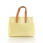 Louis Vuitton Reade PM White Vernis Leather Hand Bag