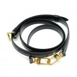 Louis Vuitton Black Leather Adjustable Shoulder Strap For Small Bags