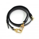 Louis Vuitton Black Leather Adjustable Shoulder Strap For Small Bags